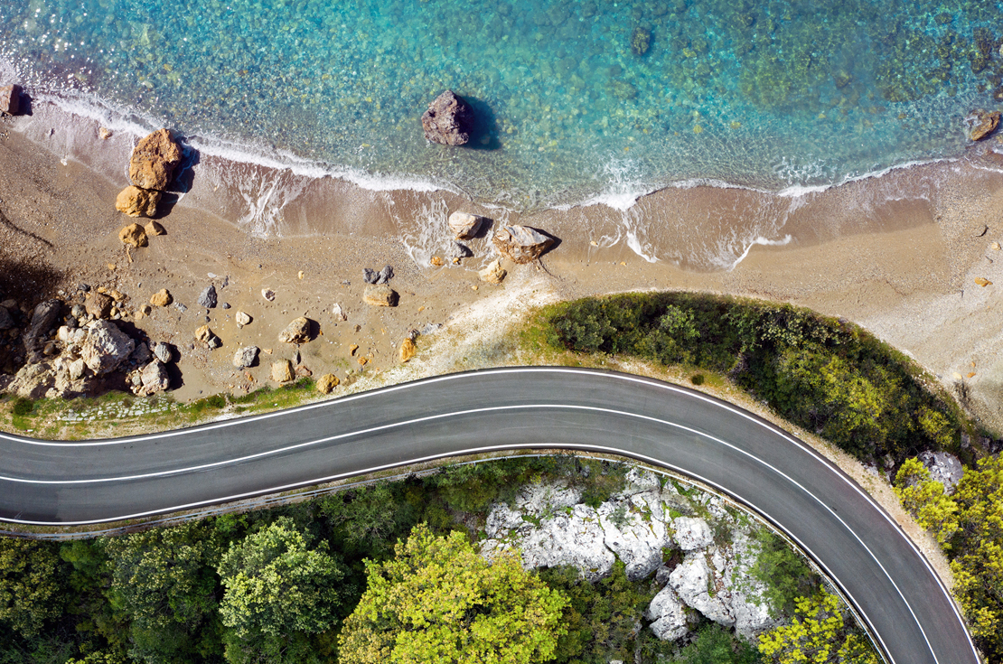 Curvy Beach Road